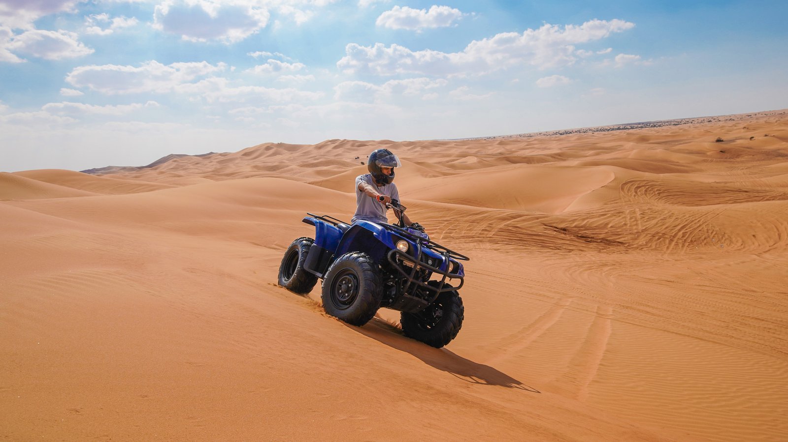 Quad Bike Dubai Desert Safari — ATV Riding in the Red Dunes