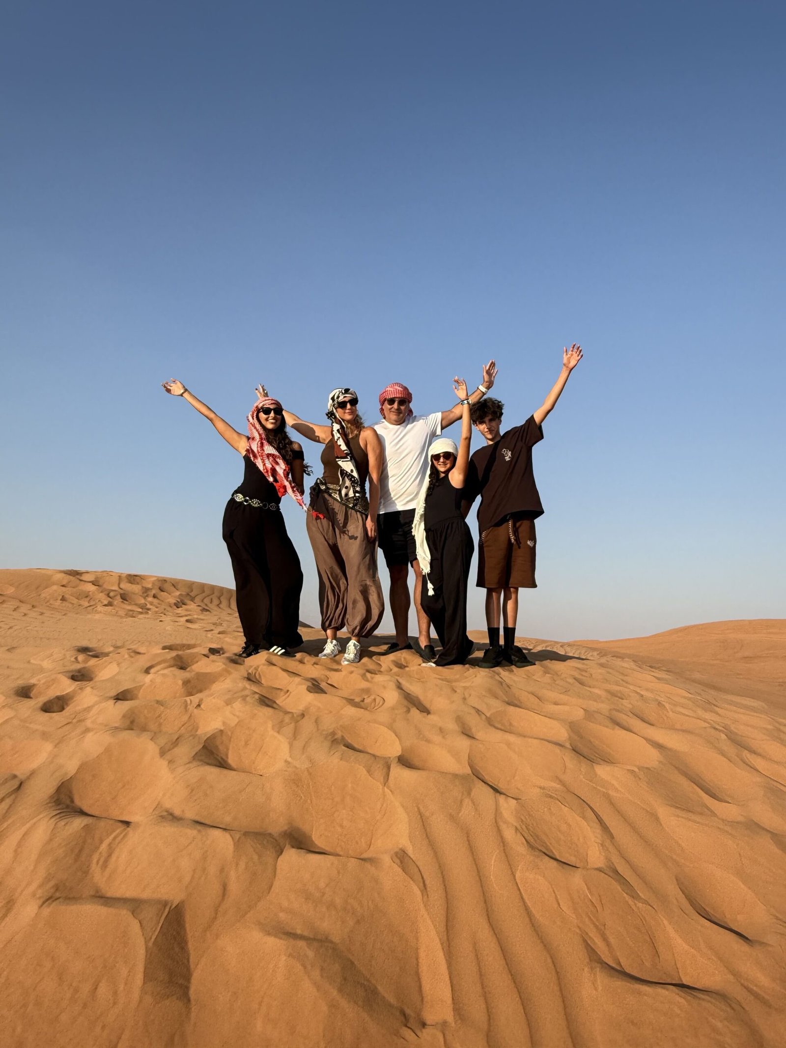 Desert safari sunset photography at Lahbab